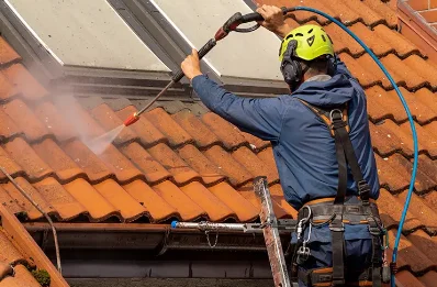 Démoussage et hydrofuge de toiture à Celles